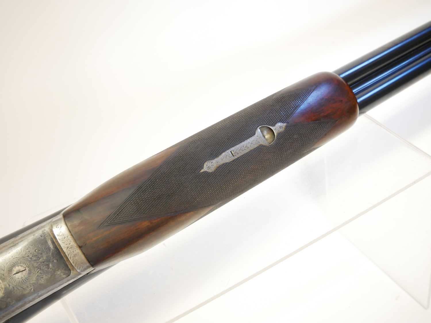 I.M. Crudgington of Bath 12 bore side by side shotgun, serial number 1400, 30 inch barrels with 3" - Image 8 of 17