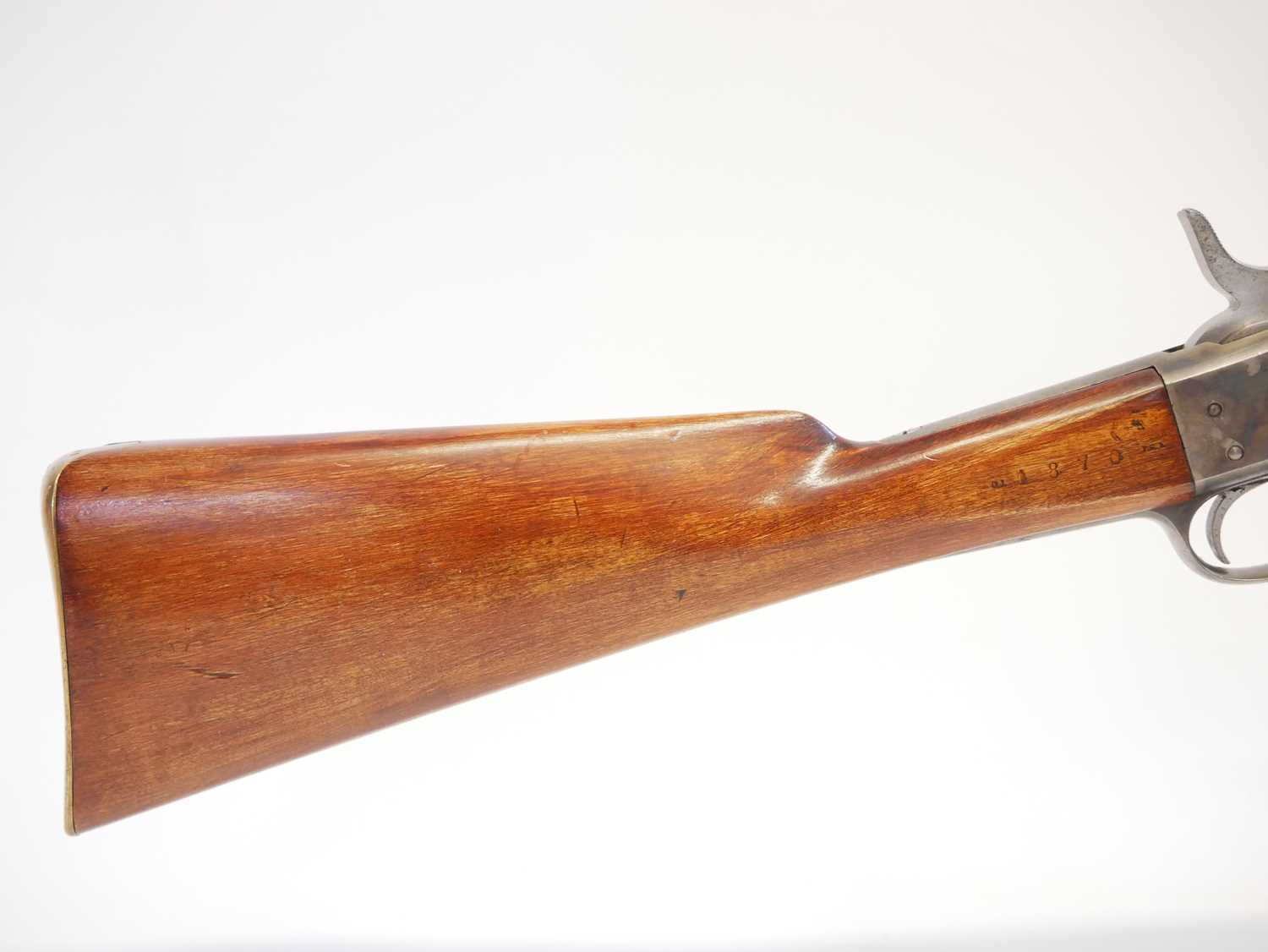 Swedish Remington 12.11x44R M1867 rolling block rifle, serial number 2401, 36inch barrel secured - Image 3 of 13