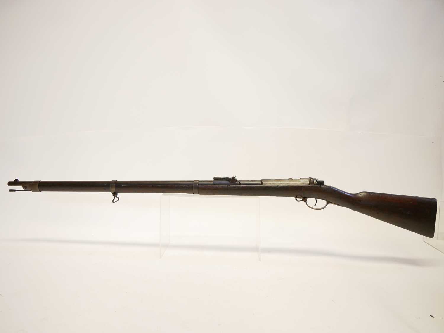 Mauser 1871 pattern 11x60R bolt action rifle, serial number 6770L, 33inch barrel secured by three - Image 20 of 20