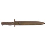 British L1A4 knife bayonet and scabbard for the SLR rifle. Buyer must be over the age of 18. Age