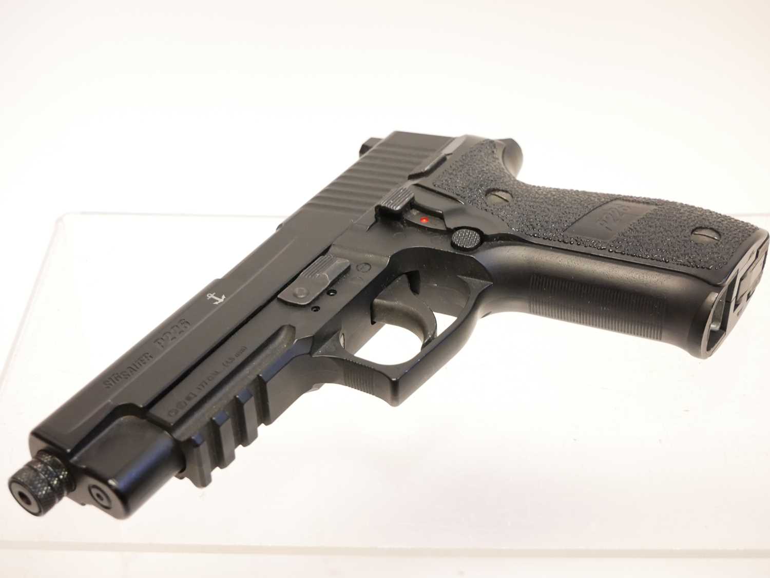 Sig Sauer P226 .177 blowback air pistol serial number 15J04362, with one double-end rotary magazine. - Image 3 of 6