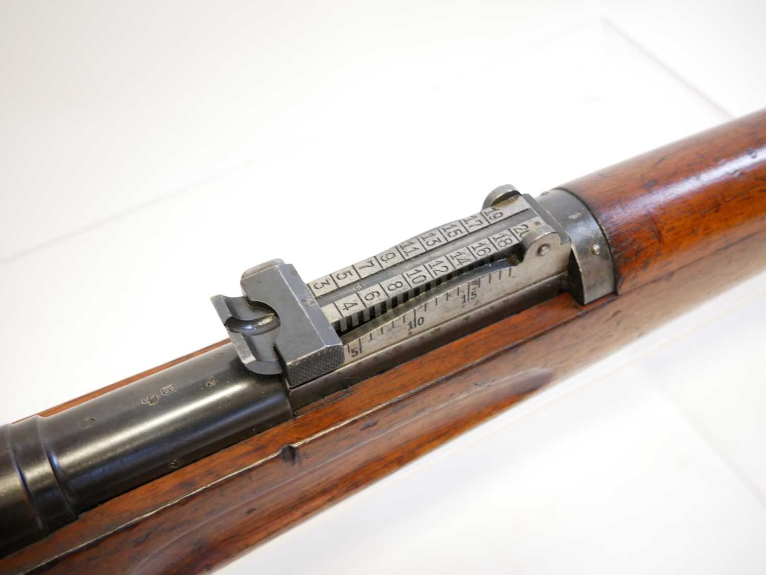 Schmidt Rubin 1896/ 1911 7.5mm straight pull rifle, matching serial numbers 314149 to barrel, - Image 5 of 20