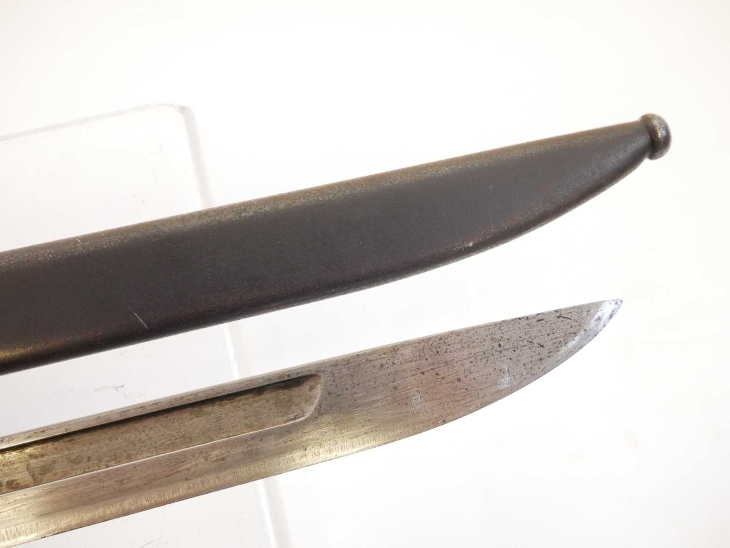Japanese Arisaka type 30 bayonet and scabbard. Buyer must be over the age of 18. Age verification ID - Image 5 of 9