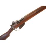 Lee Enfield SMLE MkV bolt action rifle, serial number A5252, 24.5inch barrel, replaced wood forend