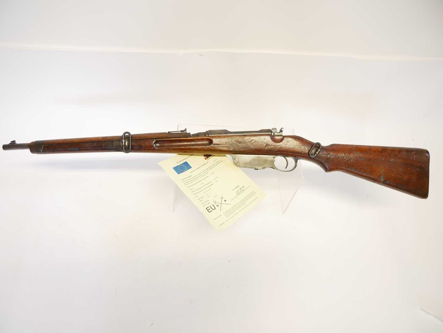 Deactivated Steyr M95 8mm straight-pull carbine, serial number 4610R, 20inch barrel, unit mark - Image 16 of 16