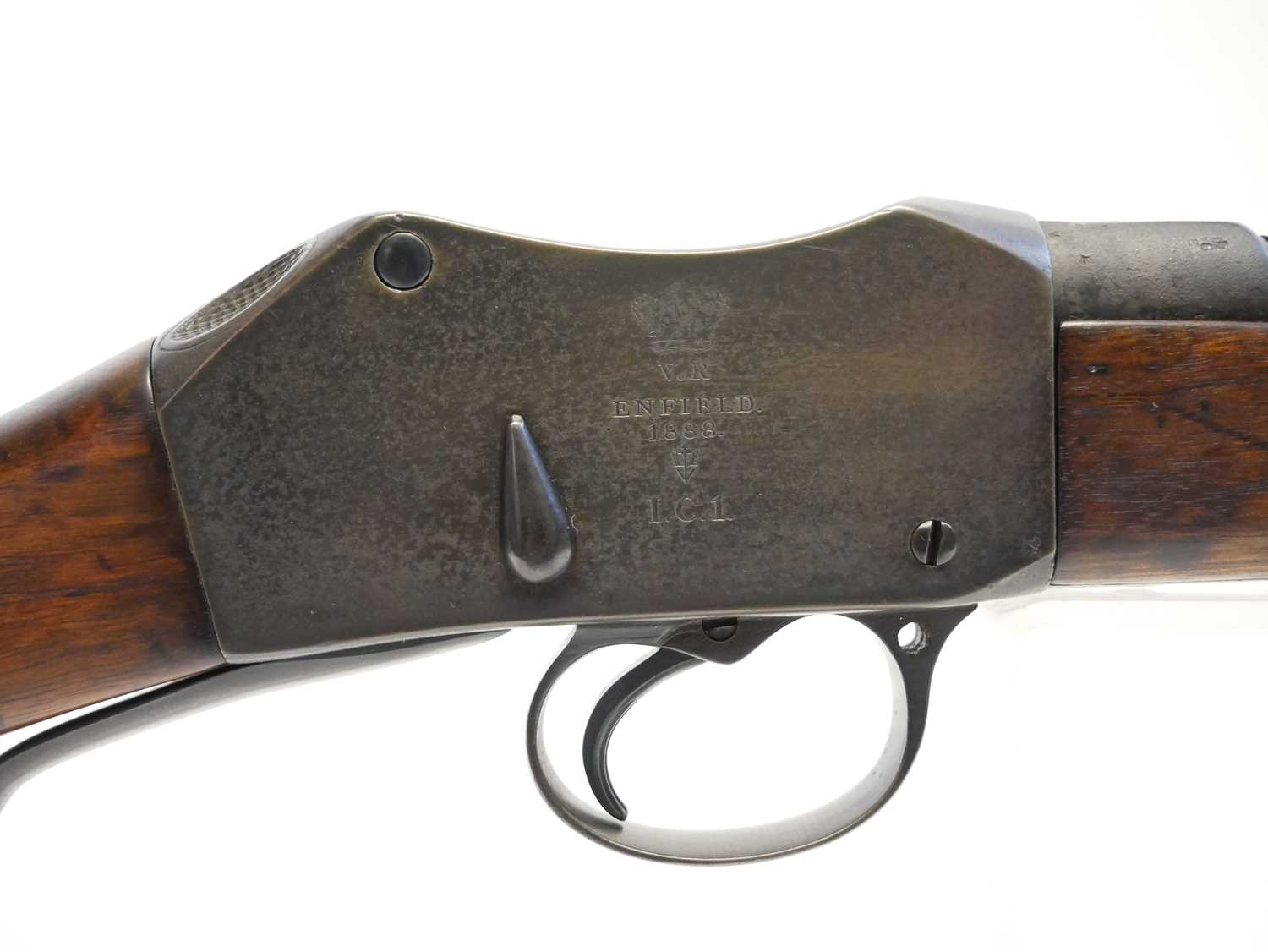 Enfield Martini Henry 577/450 Cavalry Carbine IC1, with 20.5 inch barrel (saw cut to the breech) - Image 5 of 18