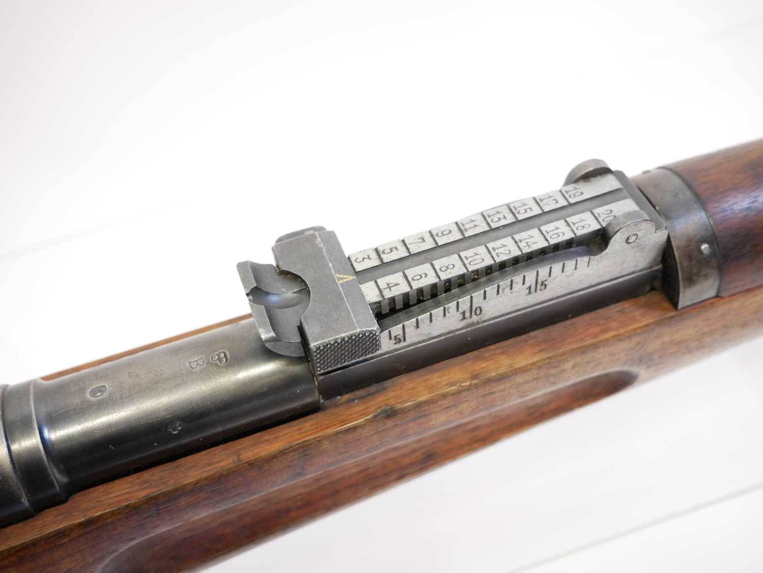 Schmidt Rubin 1896 7.5mm straight pull rifle, matching serial numbers 268510 to barrel, receiver, - Image 5 of 15