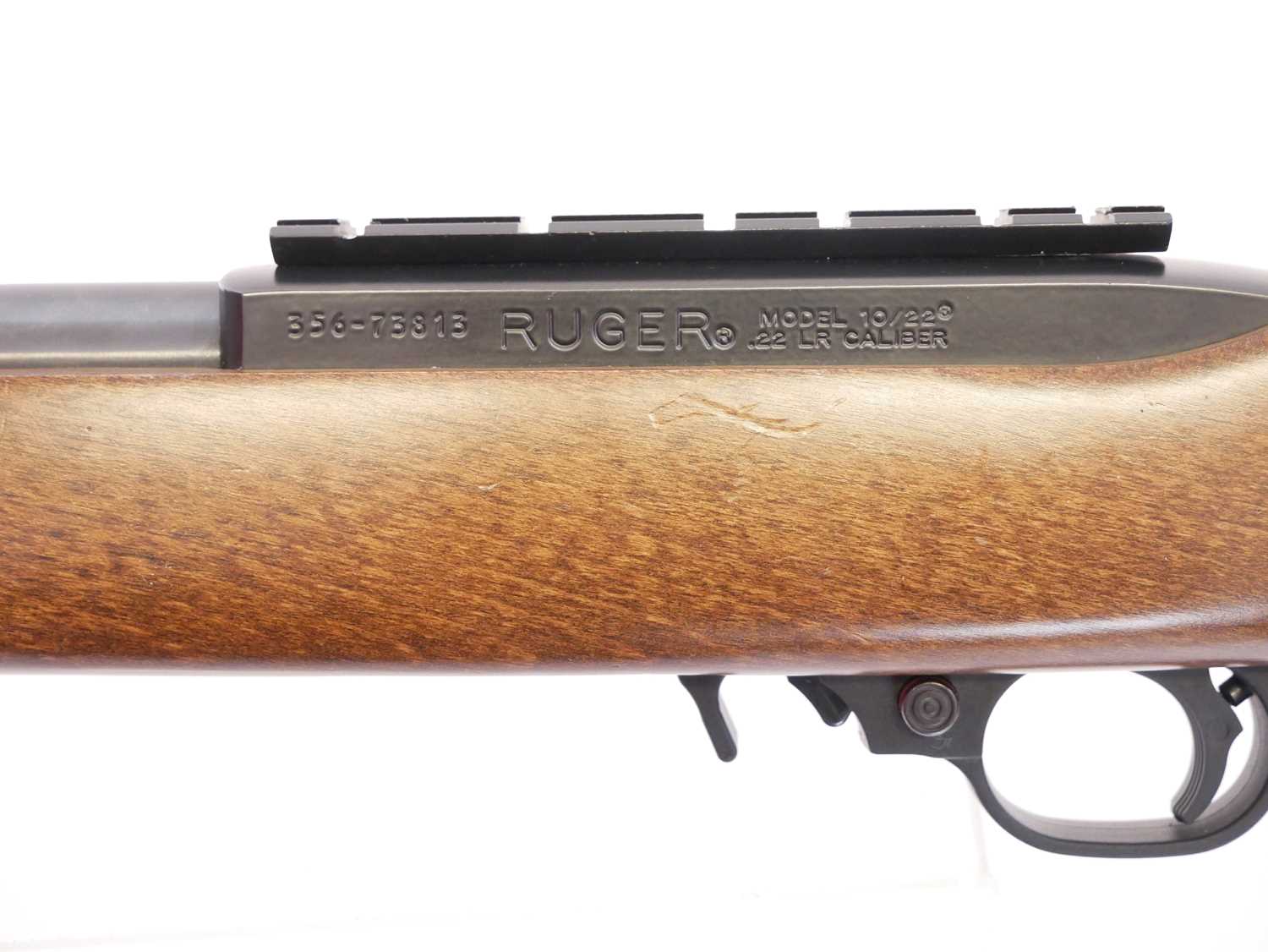 Ruger 10-22 .22lr semi auto rifle and moderator, serial number 356-73813, 16.5inch barrel fitted - Image 9 of 11