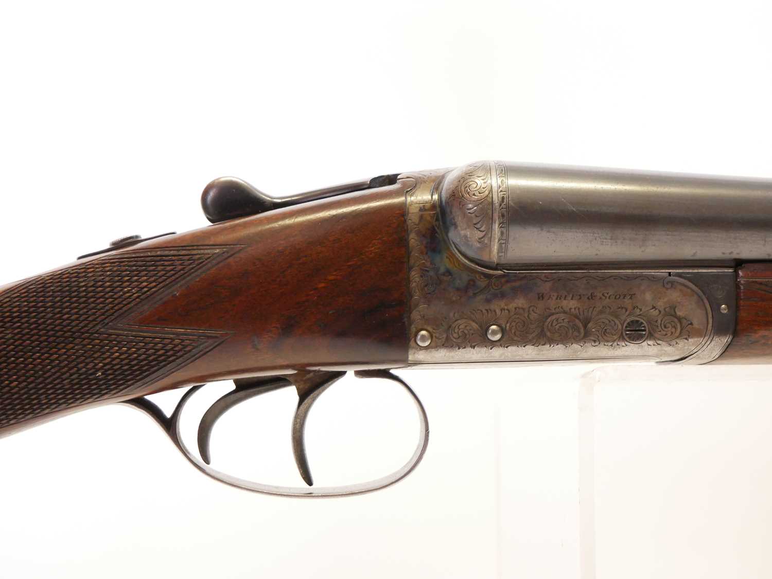 Webley and Scott 12 bore side by side shotgun, serial number 134551, 28 inch barrels with 2 3/4 inch - Image 4 of 15