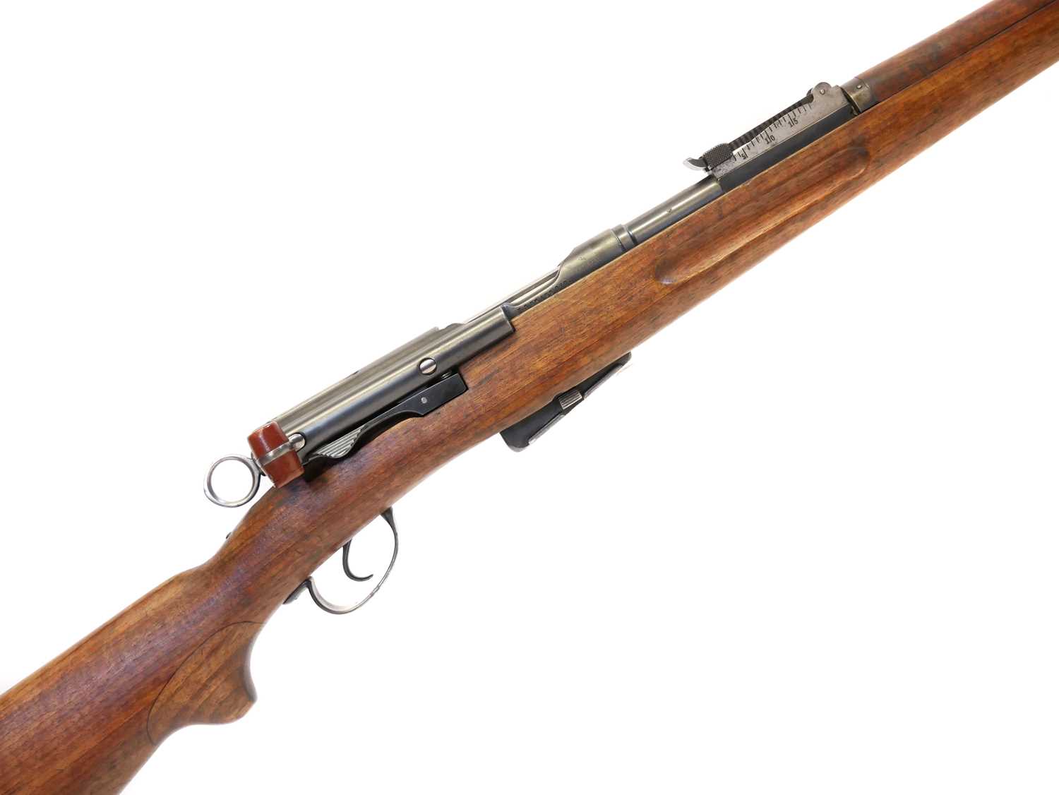 Schmidt Rubin 1896 7.5mm straight pull rifle, matching serial numbers 268510 to barrel, receiver,