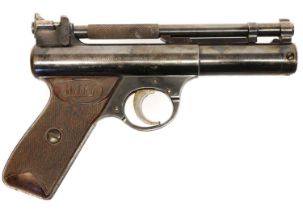 Webley Senior .22 air pistol, cylinder number 1351. No licence required to buy this item,