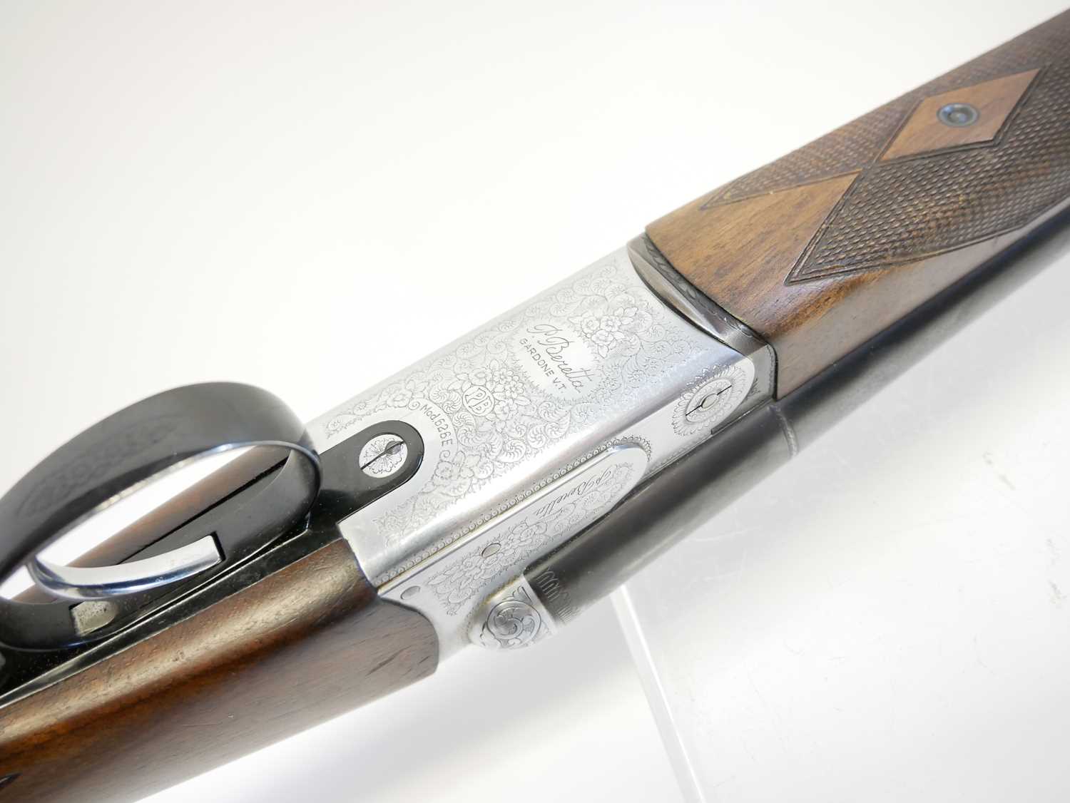 Beretta 12 bore side by side Model 626E shotgun, serial number A40366A, 28inch barrels with half and - Image 7 of 15