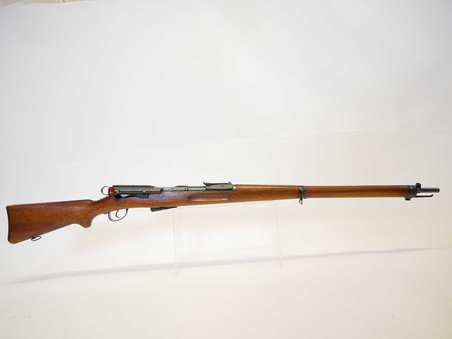 Schmidt Rubin 1896/ 1911 7.5mm straight pull rifle, matching serial numbers 314149 to barrel, - Image 2 of 20