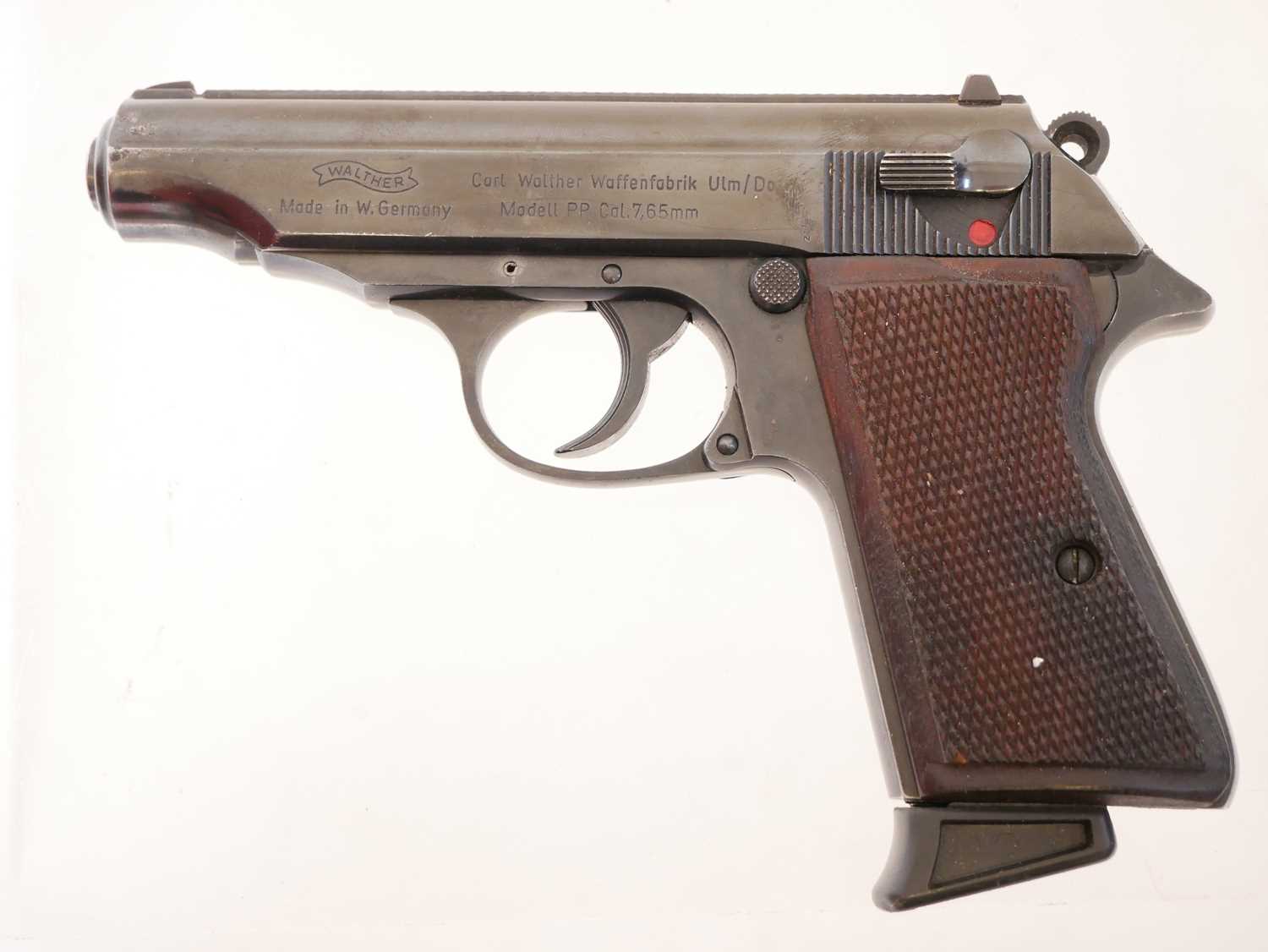 Deactivated Walther PP 7.65mm semi automatic pistol, serial number 398802, with one magazine. - Image 5 of 6