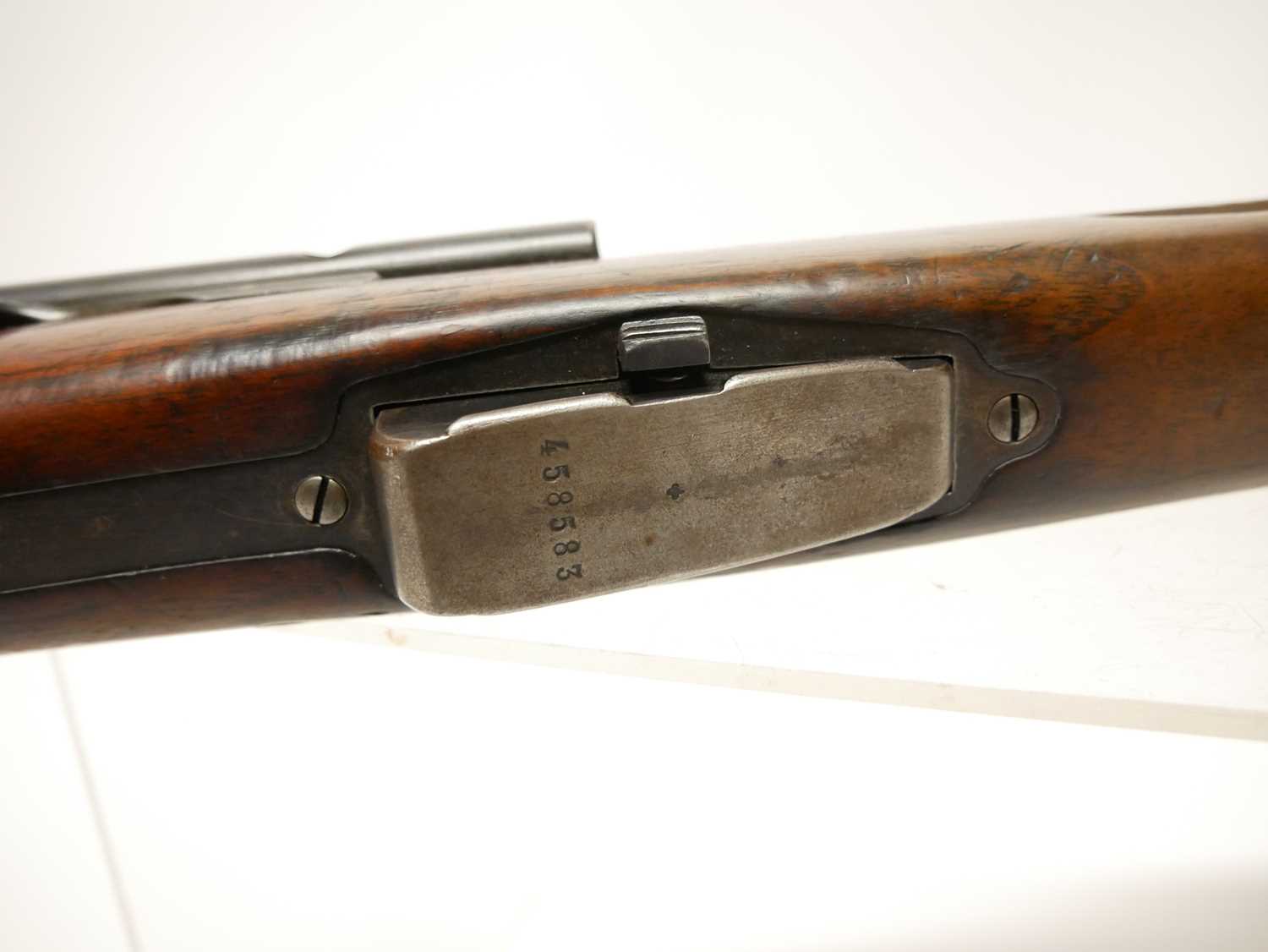 Schmidt Rubin 1911 7.5mm straight pull rifle, matching serial numbers 458583 to barrel, receiver, - Image 5 of 18