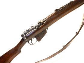 Deactivated Lee Enfield SMLE MkI* .303 rifle, 24 inch barrel, tangent sight, the wrist joint with ER