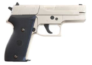 RWS Model C225 .177 CO2 air pistol, serial number E7348601, together with three circular