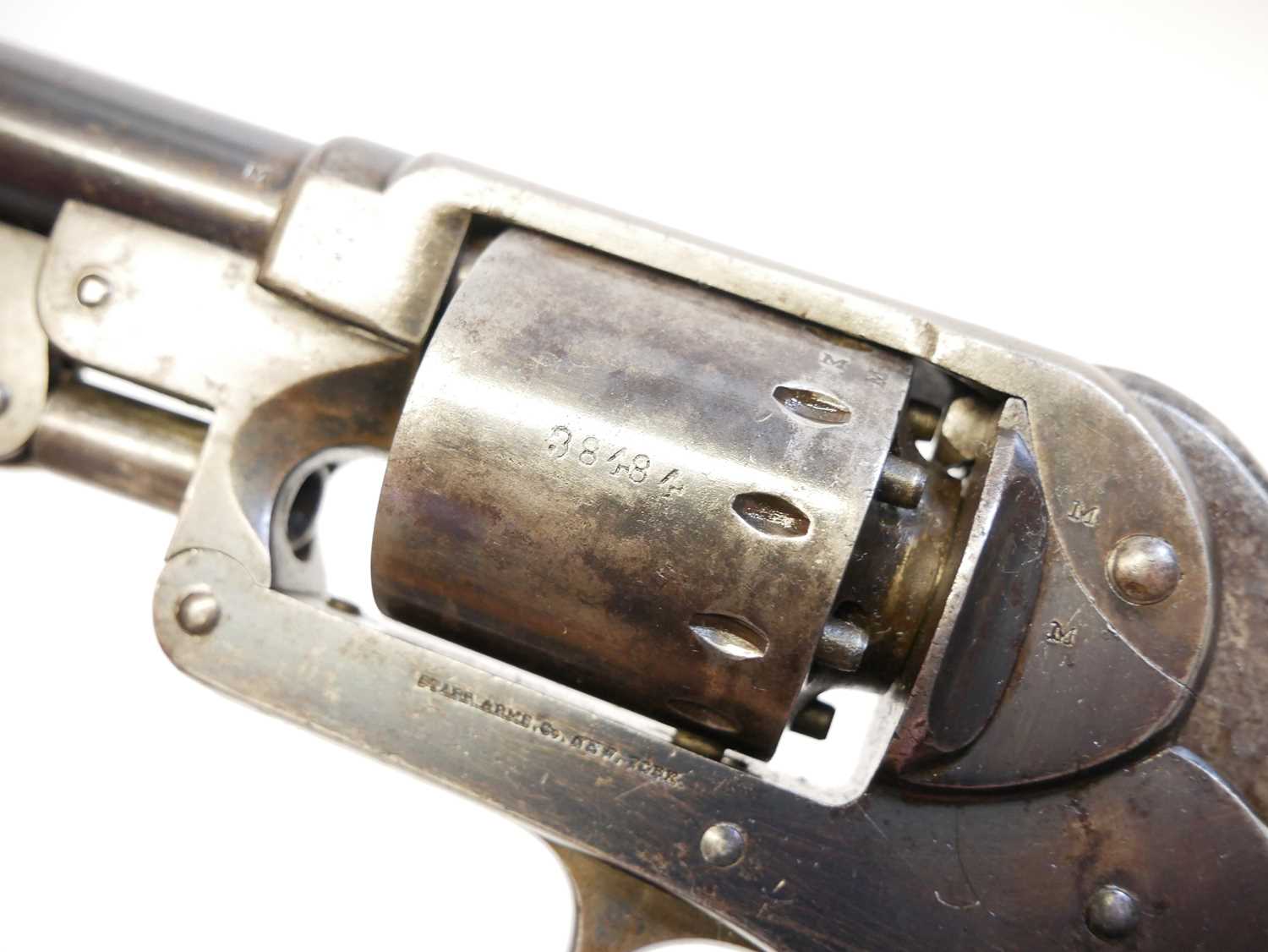Starr Arms .44 model 1863 percussion single action revolver, serial number 38484 to cylinder only - Image 9 of 13
