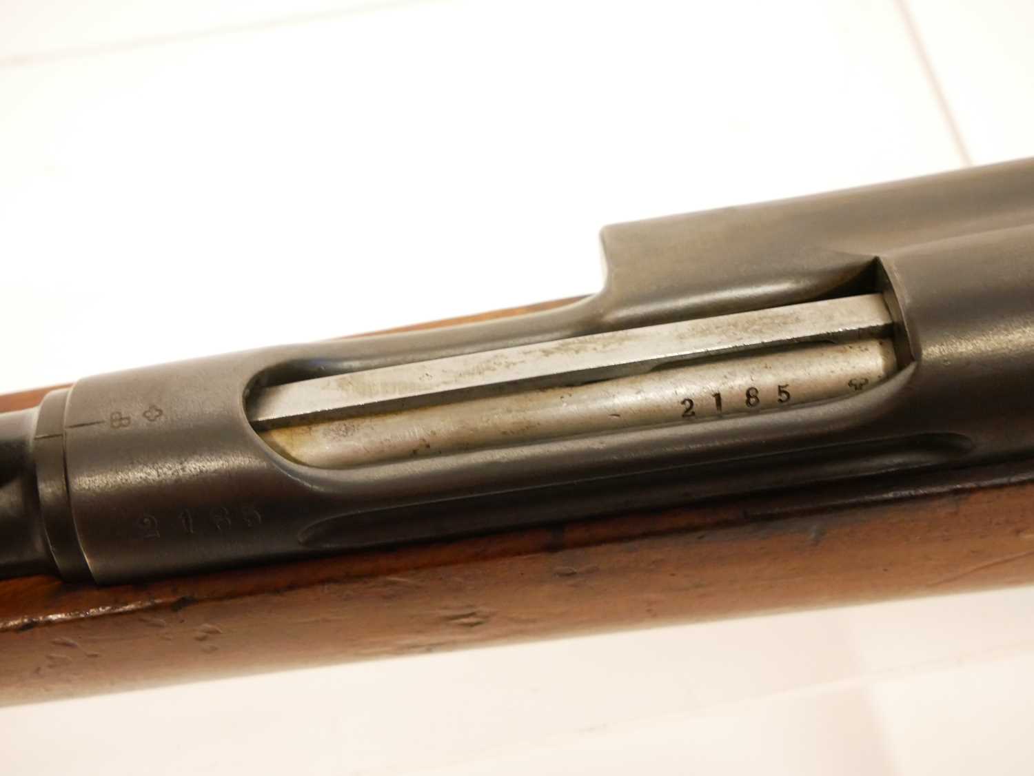 Schmidt-Rubin 7.5x53.5mm Kadett Model 1897 straight pull single shot rifle, 23 inch barrel with - Image 13 of 14