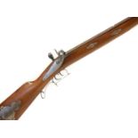 Pedersoli Tryon .50 calibre percussion muzzle loading rifle, serial number DA83928, 32inch browned