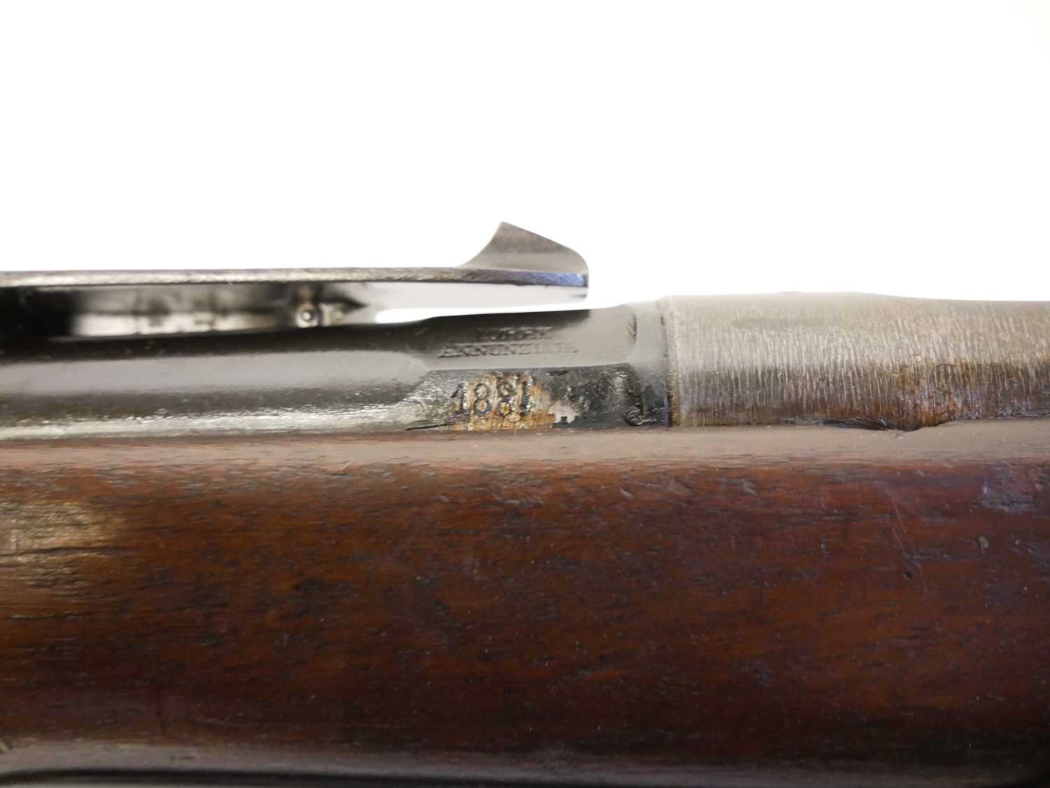 Italian Vetterli M.1870/87 10.35x47R bolt action rifle, serial number 5778, 33.5inch barrel fitted - Image 14 of 17