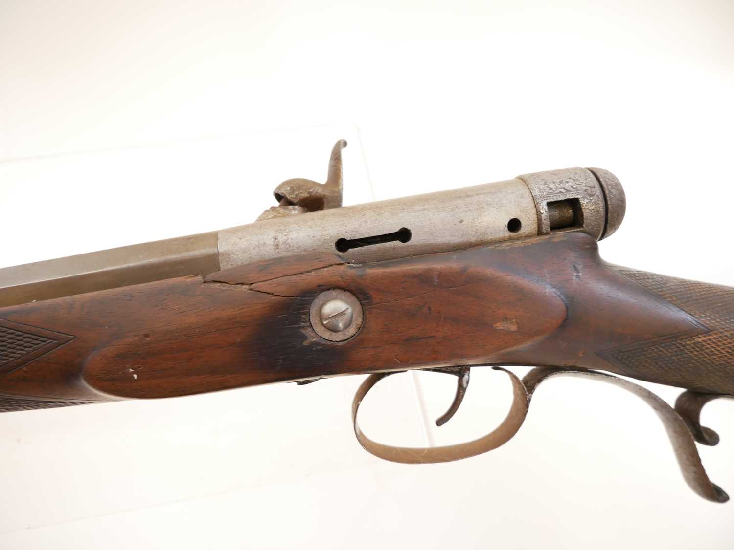 Calisher and Terry patent 52 bore percussion capping breech loading rifle, for restoration, 29inch - Image 14 of 17