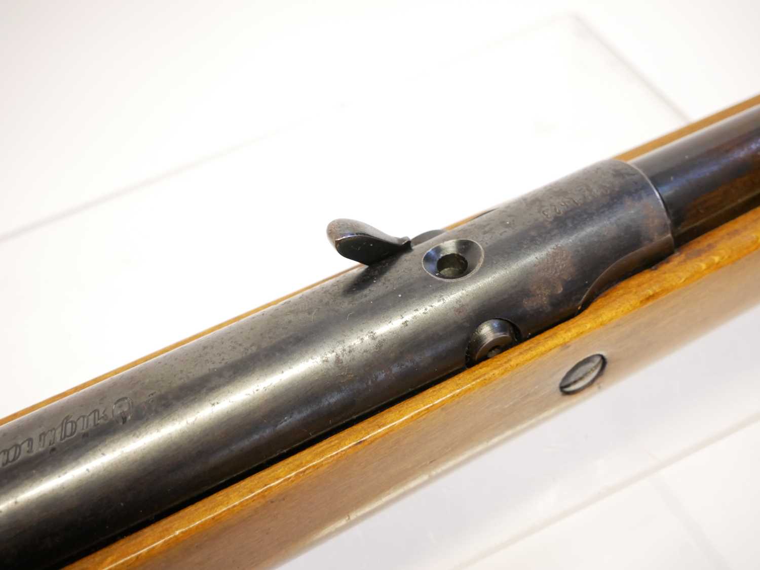 Original model 50 .22 air rifle, serial number 71371623, 18.5 inch barrel with tunnel front sight - Image 6 of 13