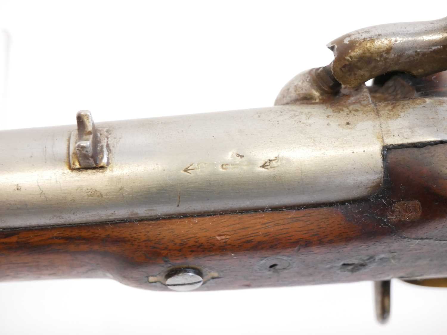 Percussion P42 .750 musket, 39inch sighted barrel, the lock stamped with a crown and VR over Tower - Image 15 of 19