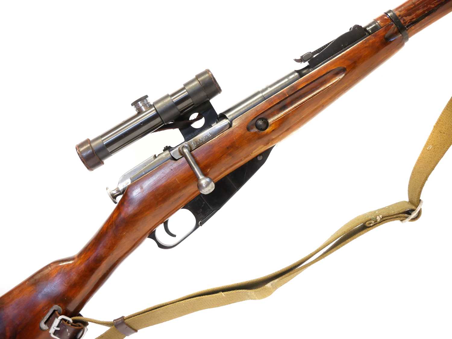 Izhevsk Mosin Nagant 7.62x54R bolt action rifle built up to be a sniper rifle, serial number K3181