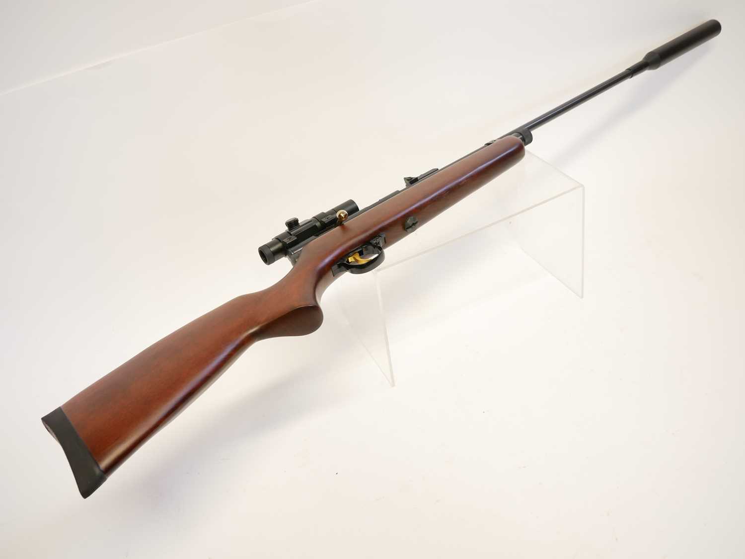 SMK QB78DL .22 CO2 air rifle, 29inch barrel including the fitted moderator, fitted with Hawke scope, - Image 7 of 12