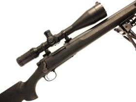 Remington Tactical Model 700 .223 bolt action rifle and moderator, serial number G6669424, 20inch