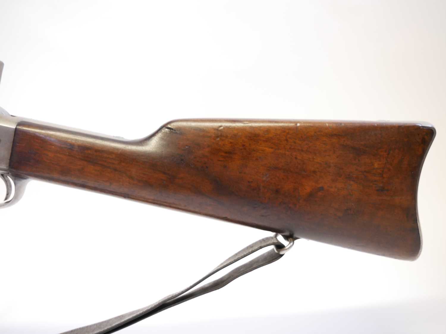 Danish Remington 11.7x51R M.1867 rolling block rifle, serial number 61233, 35inch barrel secured - Image 11 of 17