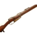 German Danzig G88 7.92 bolt action Commission Rifle, 30 inch barrel with folding ladder sight,