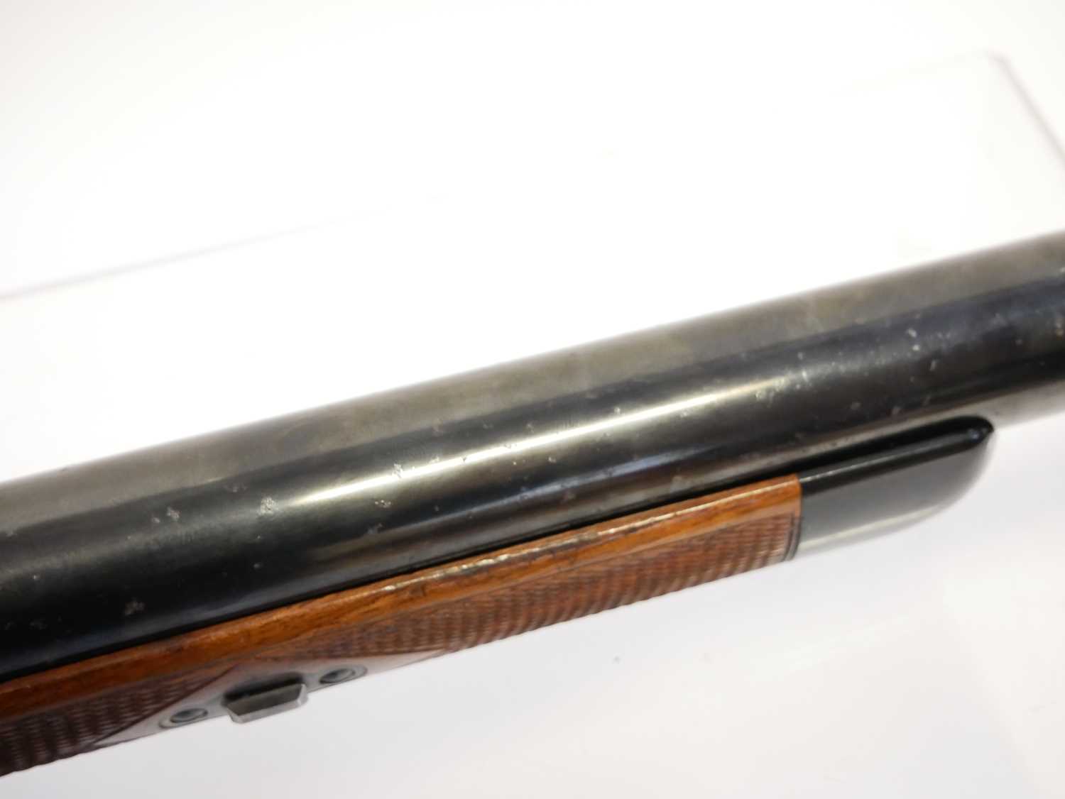 .45 calibre percussion rifle, 35inch Pedersoli marked heavy profile barrel with six groove - Image 8 of 15