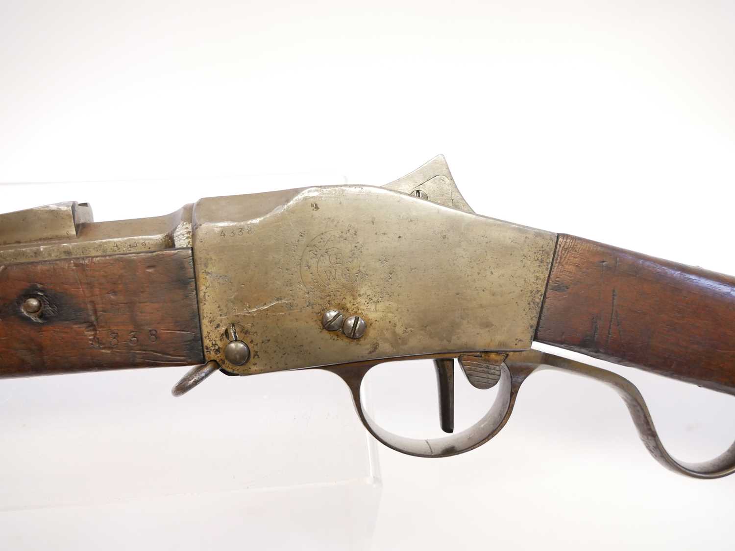 Steyr m.1885 Portuguese Guedes 8x60R rifle, serial number 4338, 32inch barrel, blocked as an early - Image 12 of 14