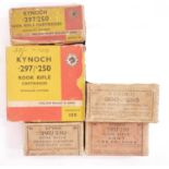 297/250 Rook and .300 or 295 Rook rifle ammunition, to include a box of 47 Kynock .300/295 80