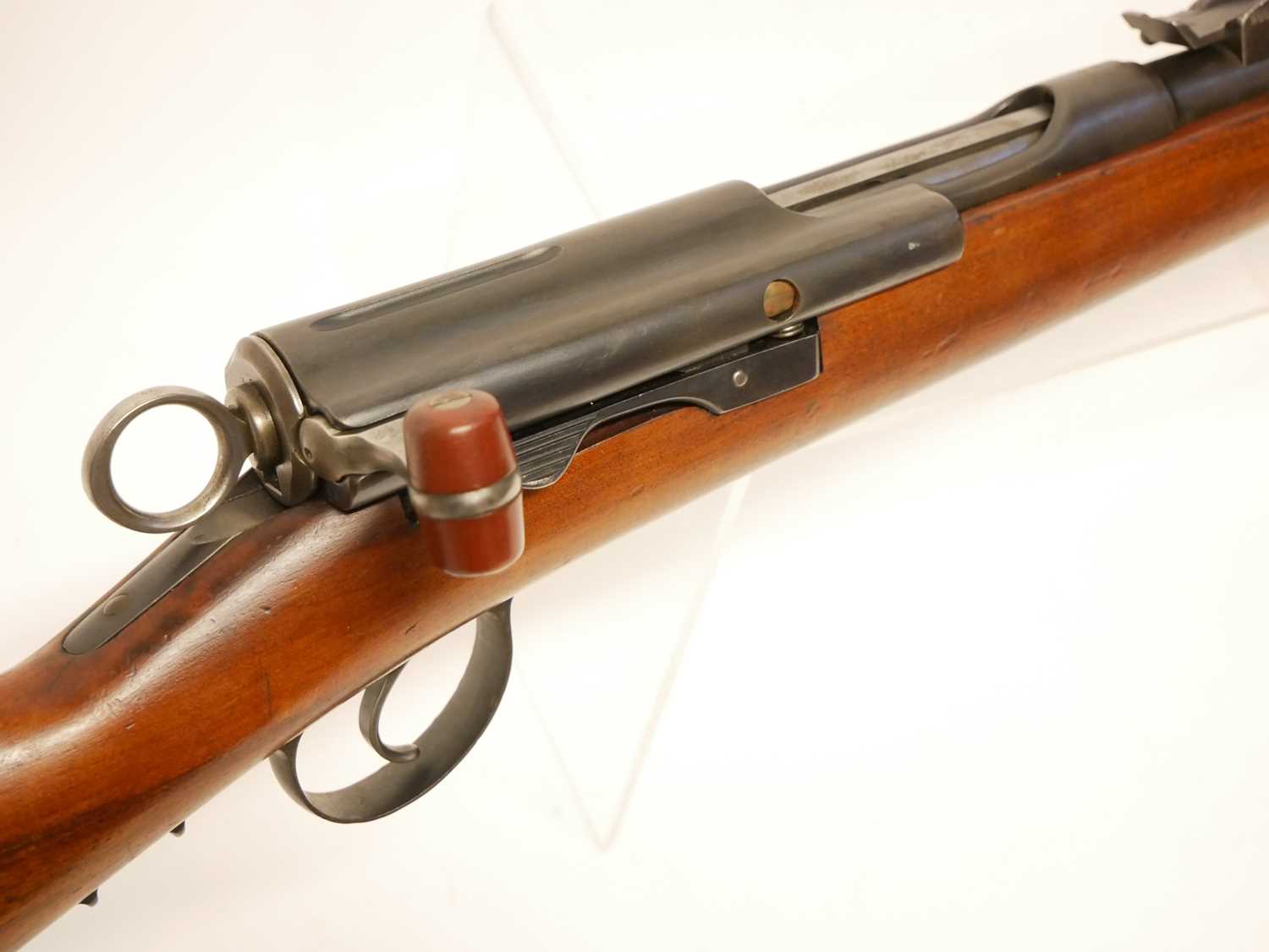Schmidt-Rubin 7.5x53.5mm Kadett Model 1897 straight pull single shot rifle, 23 inch barrel with - Image 5 of 14