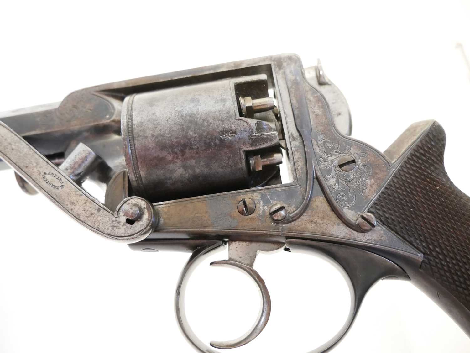 Cased 54 bore percussion revolver - Bild 4 aus 21