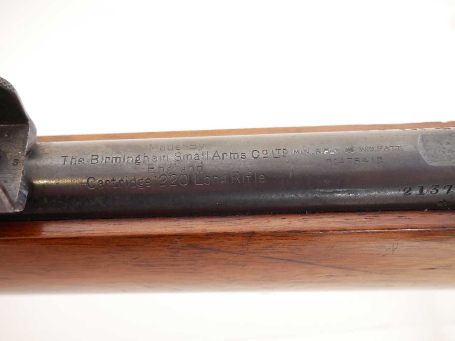 Rare Galilean Magnifying Sighted BSA .22lr bolt action 1907 pattern Cadet / training rifle, serial - Image 14 of 20