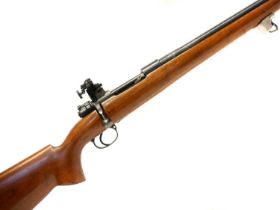 Fultons Mauser 7.62 x 51 bolt action rifle, serial number EA14399, 28inch heavy profile barrel,