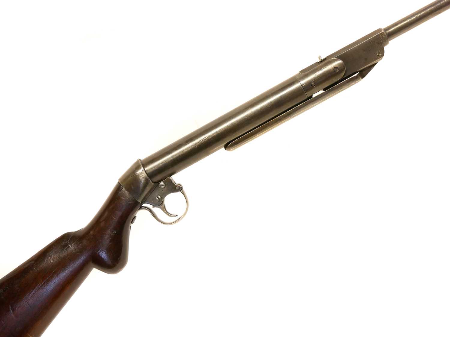 Lane Brothers 'Musketeer' .177 break barrel air rifle, 20 inch sighted octagonal to round barrel,