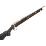 Ruger .22lr stainless steel bolt action rifle and moderator, serial number 701-72824, All Weather