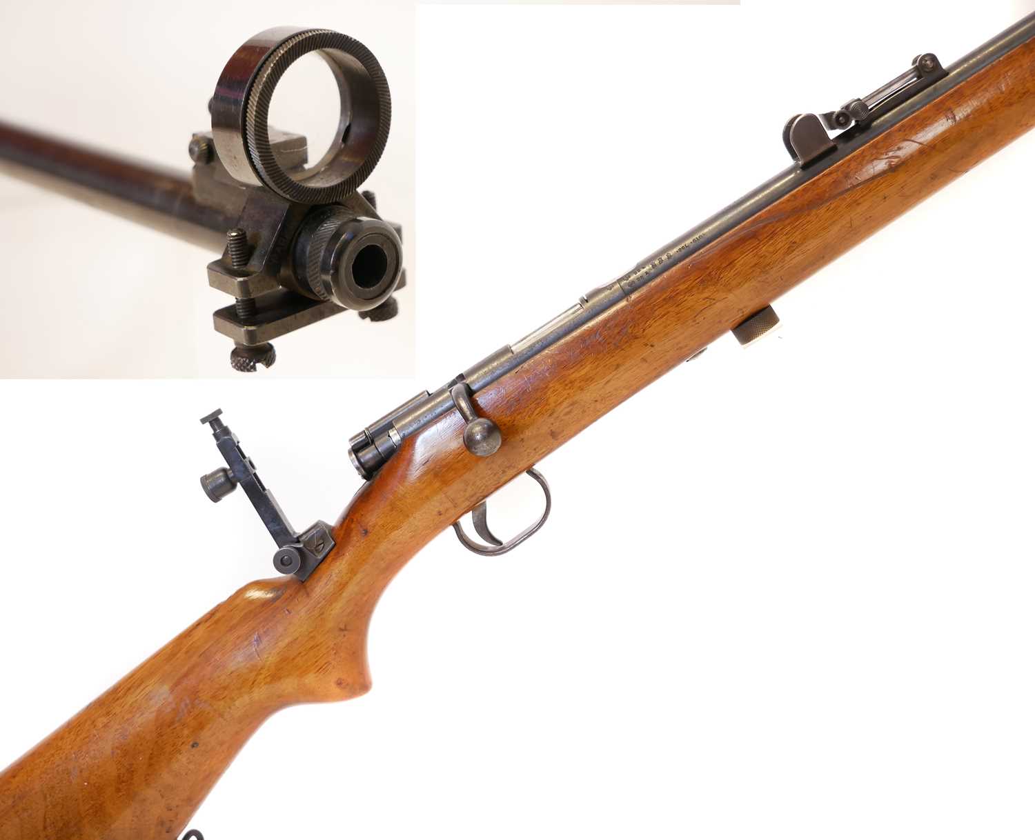 Rare Galilean Magnifying Sighted BSA .22lr bolt action 1907 pattern Cadet / training rifle, serial