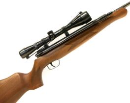 Air Arms .22 side lever air rifle, 18inch barrel with shrowd, serial number 38192 together with