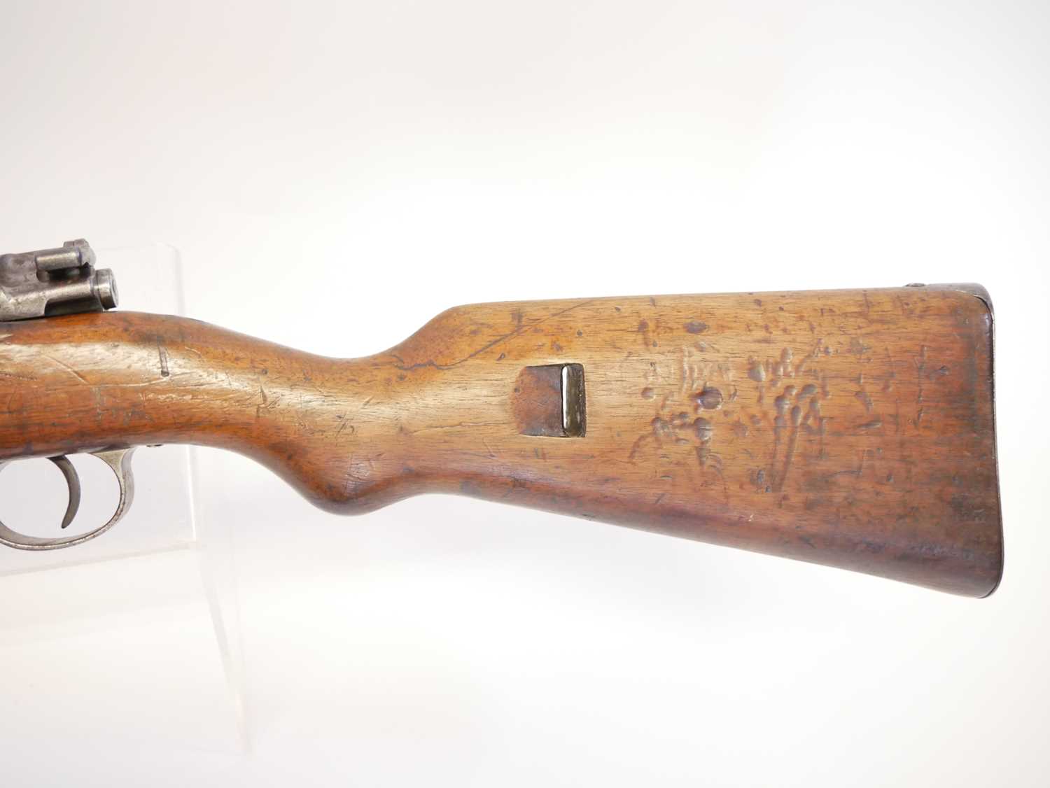 German Erfurt Mauser K98AZ 7.92mm bolt action rifle, 24ich barrel, tangent rear sight, the - Image 14 of 17