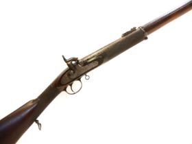 Alexander Henry Edinburgh percussion volunteer .577 two band Enfield rifle, 33inch barrel with three