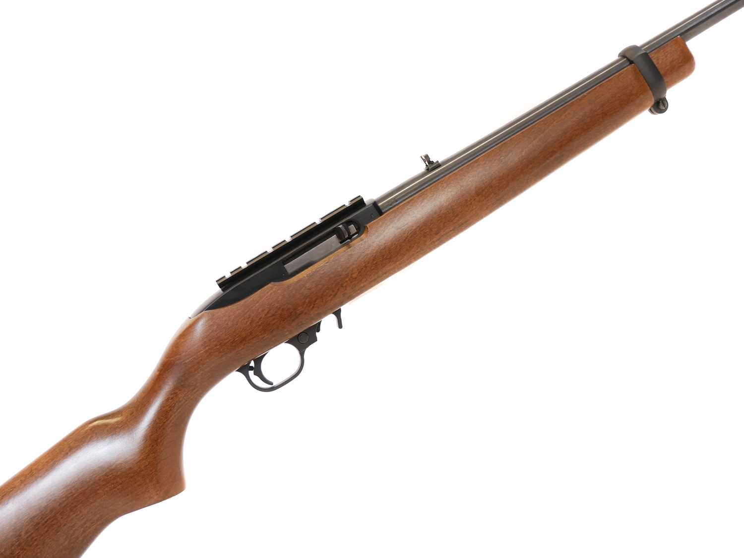 Ruger 10-22 .22lr semi auto rifle and moderator, serial number 356-73813, 16.5inch barrel fitted