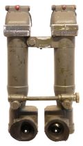 British armoured vehical pair of Periscopic Binoculars, MkII numbered F.V.210352, and No.PB8743.