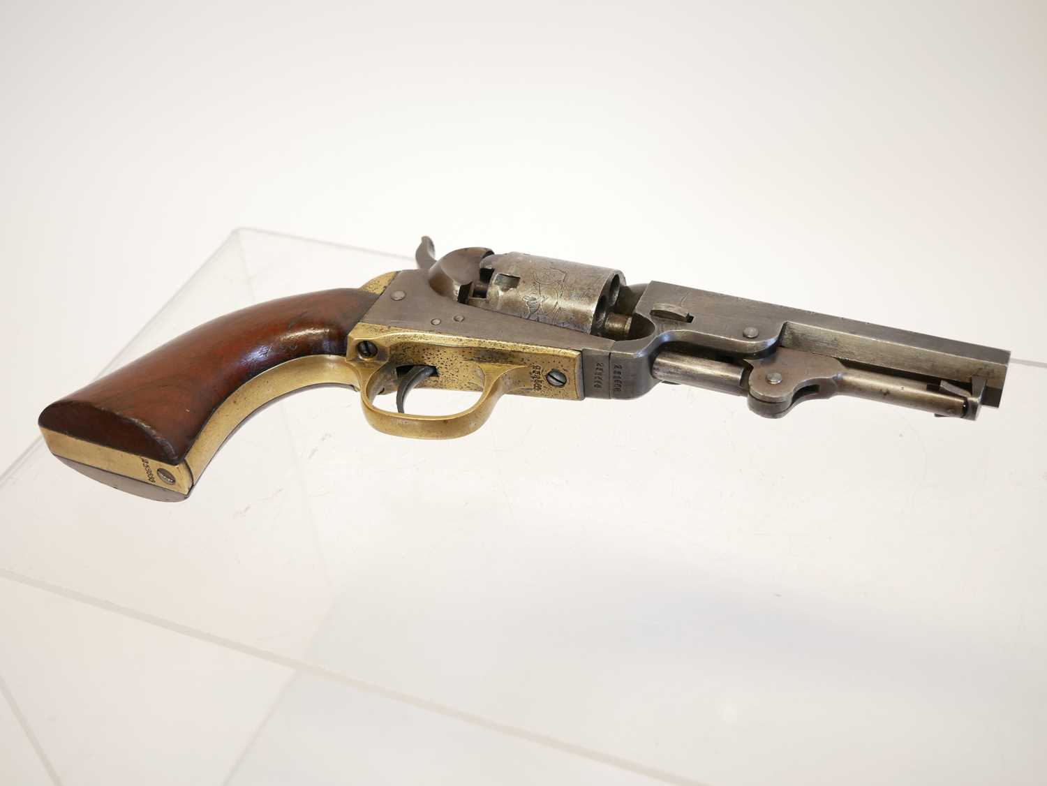 Colt .31 pocket percussion revolver, serial number 258666 matching throughout (the wedge is un- - Image 2 of 11