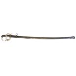 Prussian M1852 cavalry sabre, of small slender proportions probably for dress or walking out